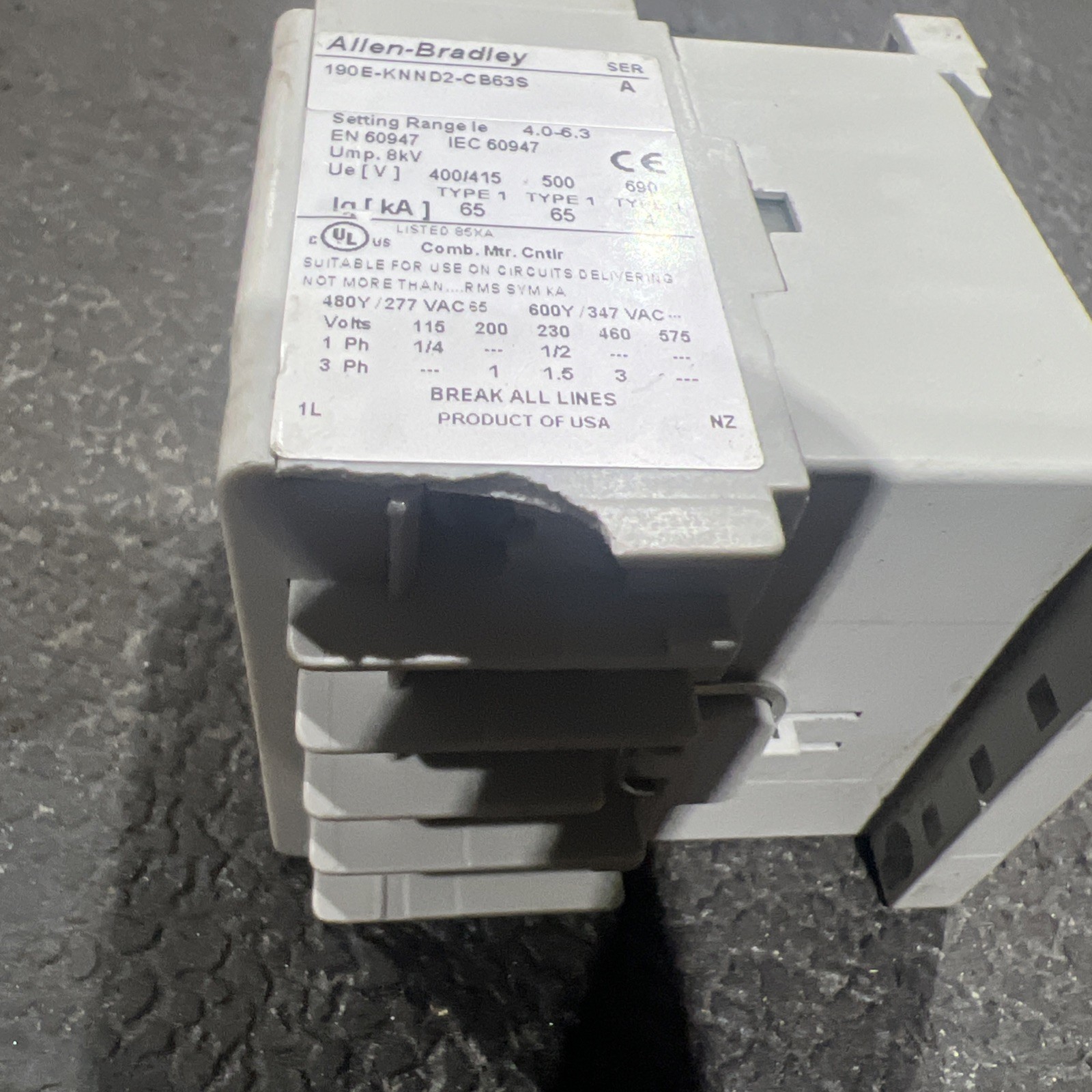 🔥Allen-Bradley 100-K09*10 Ser. A Contactor 110-120V Coil, Used, Free Ship🇺🇸