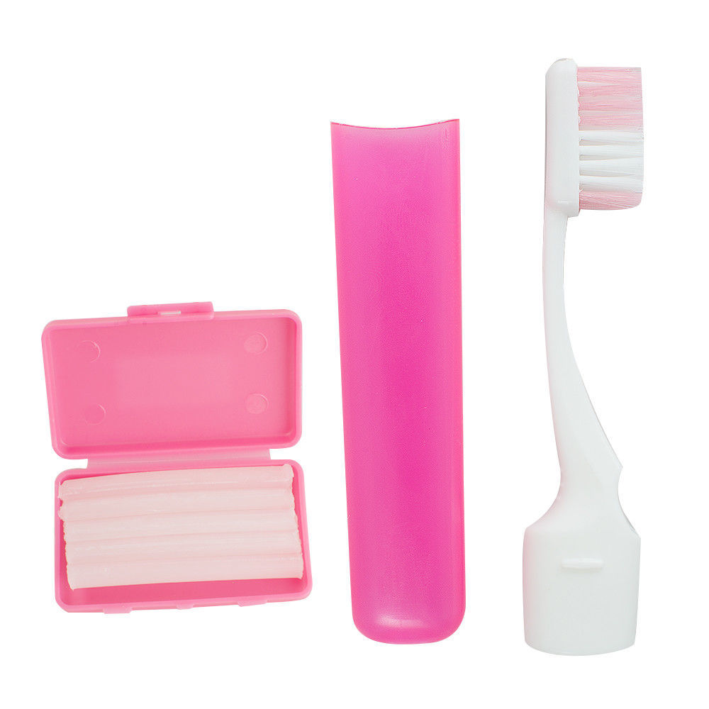 4 Sets Dental Care Toothbrush Kit Orthodontic Teeth Clean Floss Wax Mirror