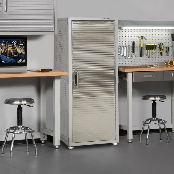 Seville Classics UltraHD Steel Storage Cabinet Locking 24x18x66 400 lb