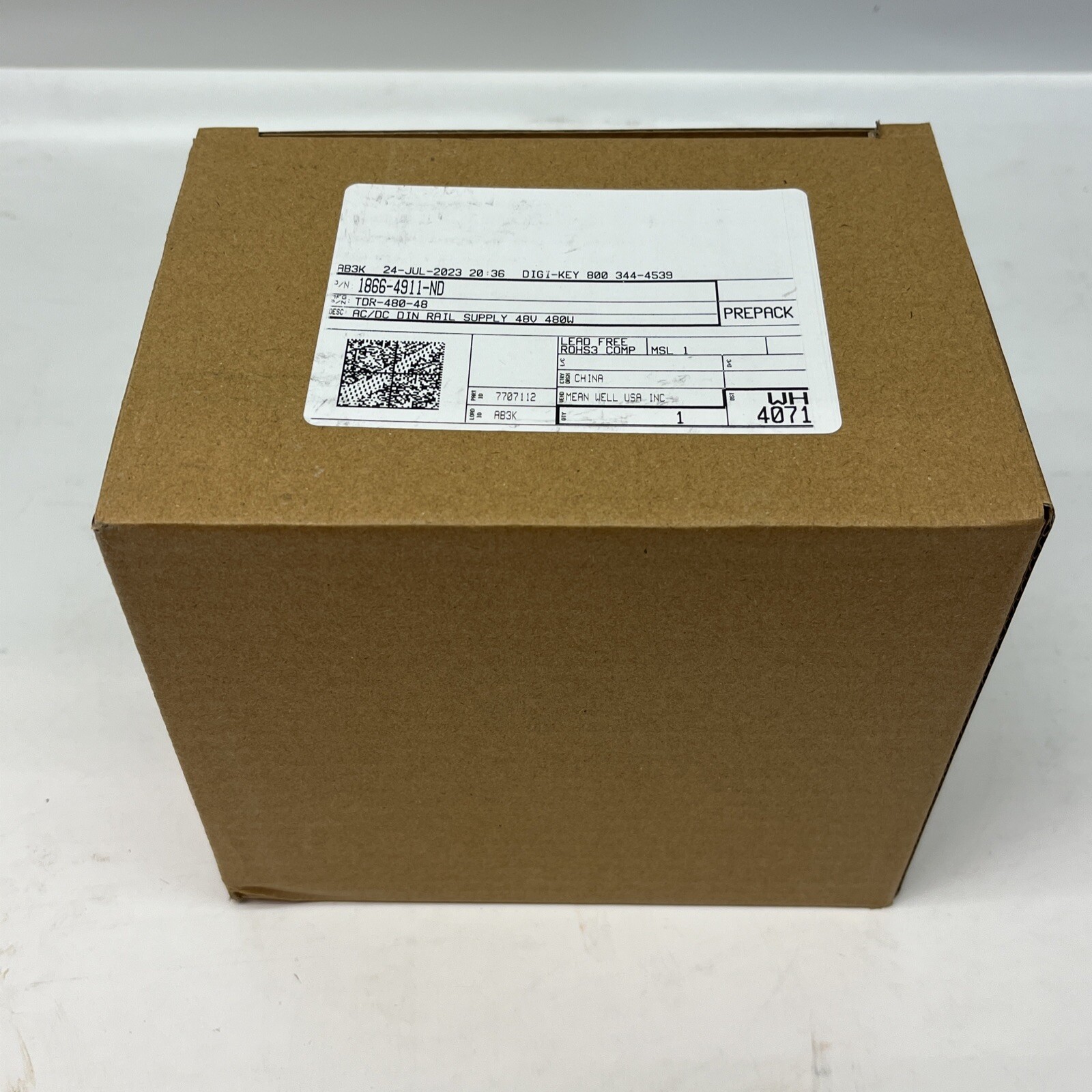 Mean Well TDR-480-48 AC/DC DIN Rail Supply 48V 480W | USA Seller | NEW
