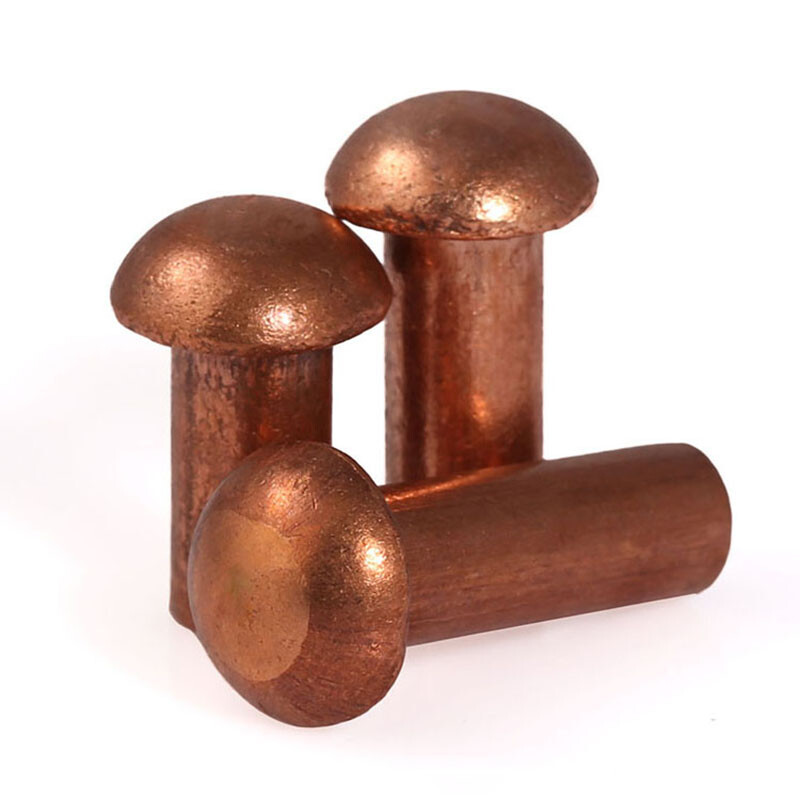 Copper Pan Button Head Rivets Solid Rivet Fastener DIN660 M2 M2.5 M3 M4 M5 M6 M8