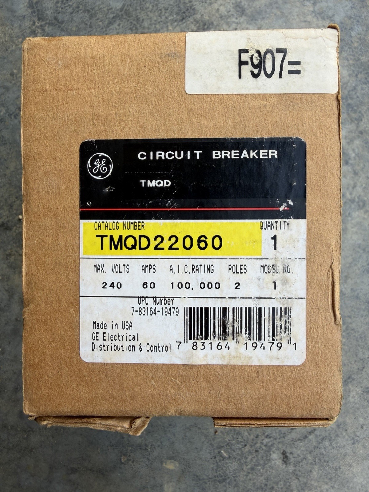 GE TMQD22060 Circuit Breaker *NIB*