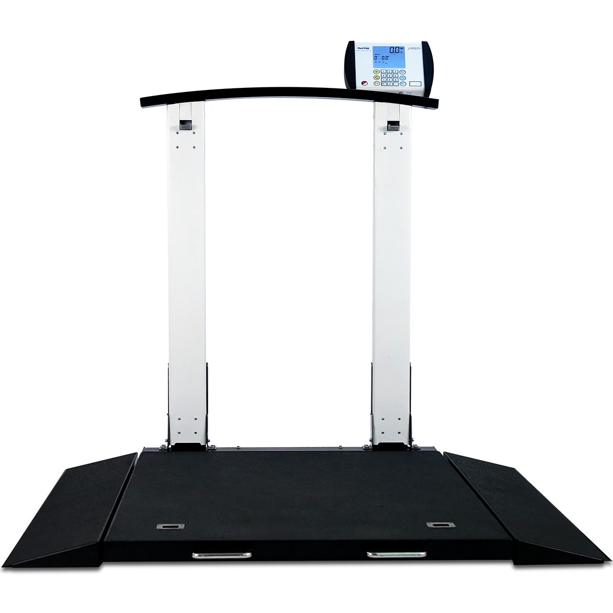 Detecto 6560 Portable Wheelchair Scale with Column 1000lb x 0.2lb BMI AC Adapter