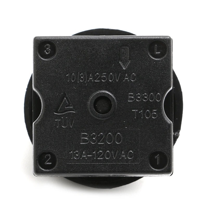 4 Position 3 Speed Fan Switch Rotary Controller with Knob 13A 250V