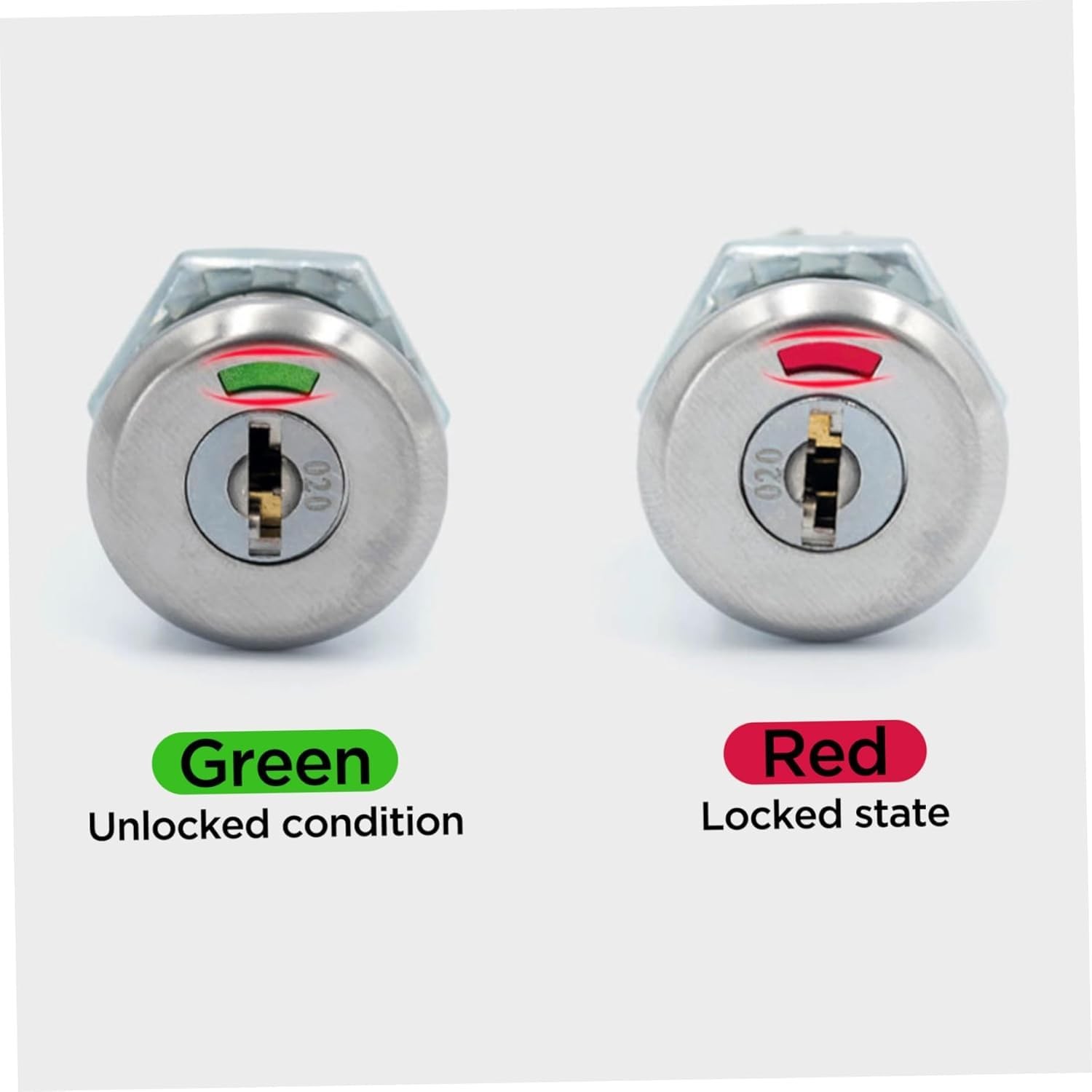Labriciyon Tool Box Lock Sturdy Zinc Alloy Universal Cabinet Locks Silver