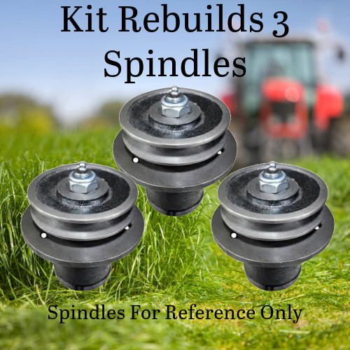 King Kutter Finish Mower Spindle Bearing & Seal Repair Kit 3 PACK Replace 555009