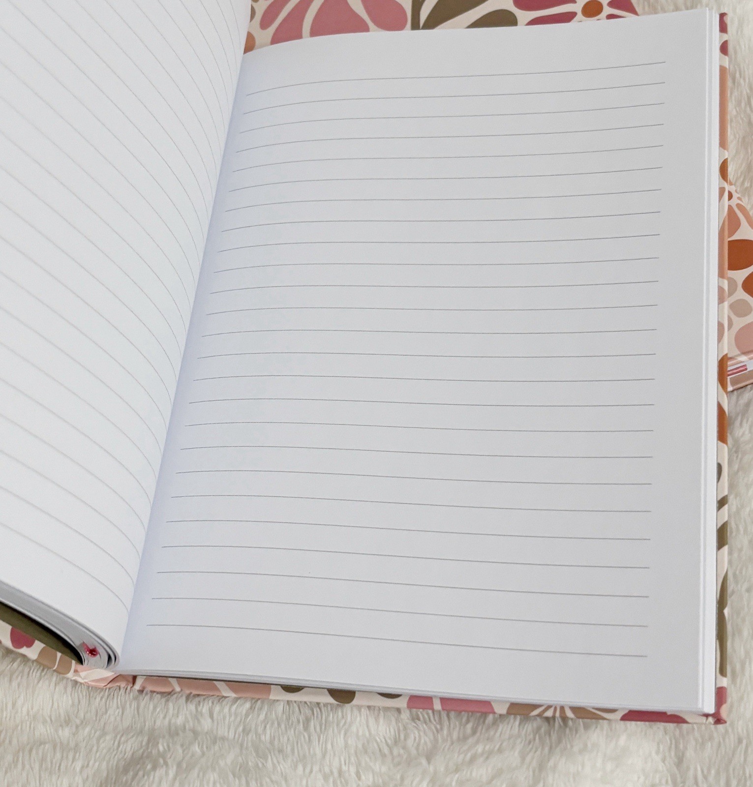 Artist’s Loft, Lot of 2 Pink Floral Lined Paper Journal Book with Ribbon Marker