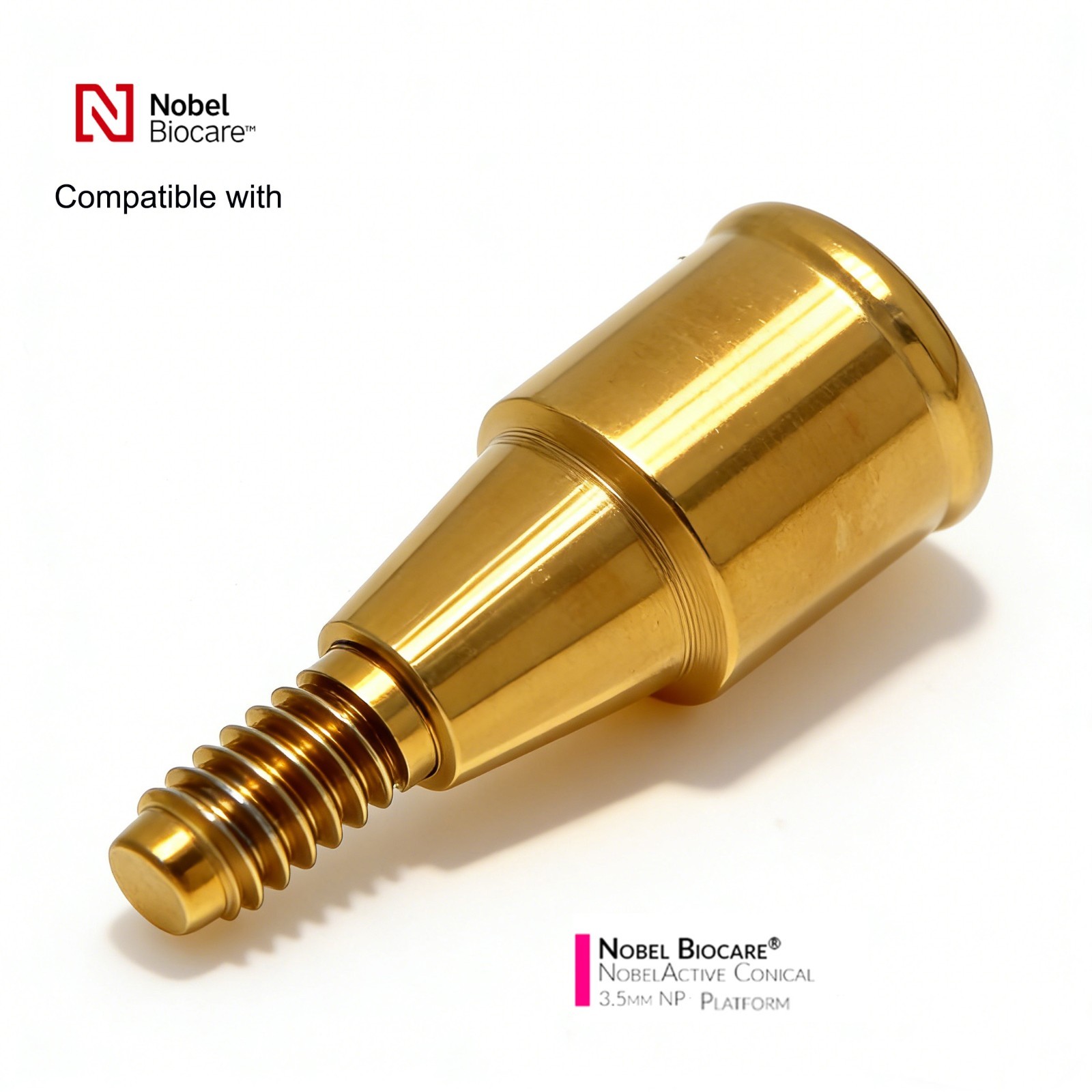 Titanium ZEST Locator abutment Internal Conical Connection for NobelActive NP/RP
