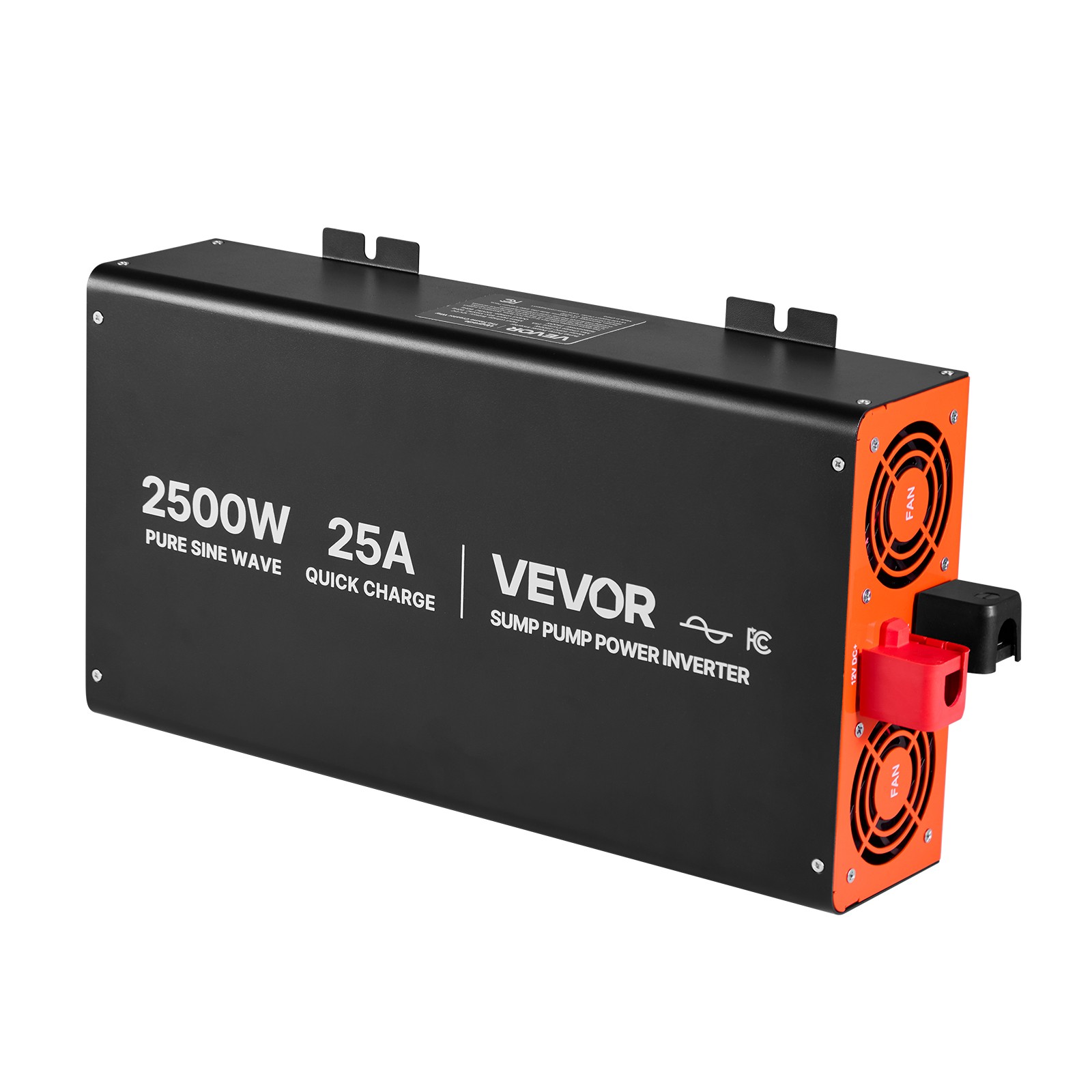 VEVOR 2500W Sump Pump Battery Backup System LCD Pure Sine Wave Power Inverter