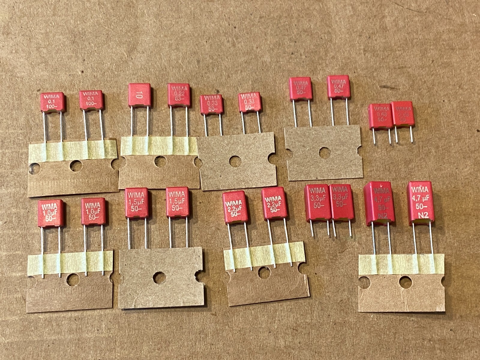 New Wima Film Capacitors for Stereos .1 .22 .33 .47 .68 1 uf 1.5 2.2 3.3 4.7 uf