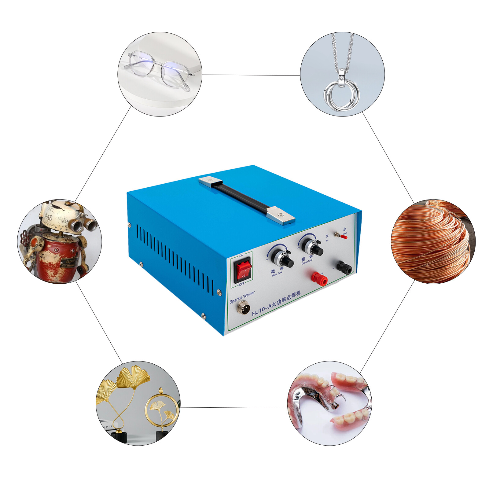 110V Permanent Jewelry Welder Kit, Jewelry Welding Machine 500W