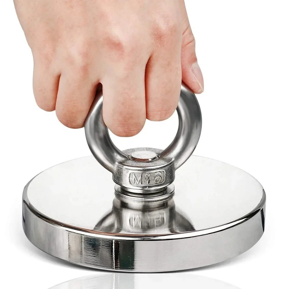 N52 Rare Earth Neodymium Magnet Heavy Duty Salvage Fishing Finder Eyebolt Hook (