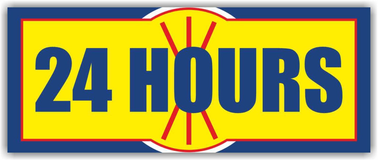 24 HOURS Advertising Banner Vinyl Mesh Sign Now Open New Business Store Welcome