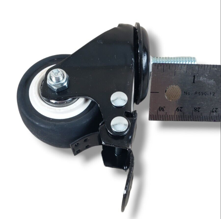 DICASAL 1″ Stem Casters, Heavy Duty Swivel Stem Casters PU Foam Quite Mute
