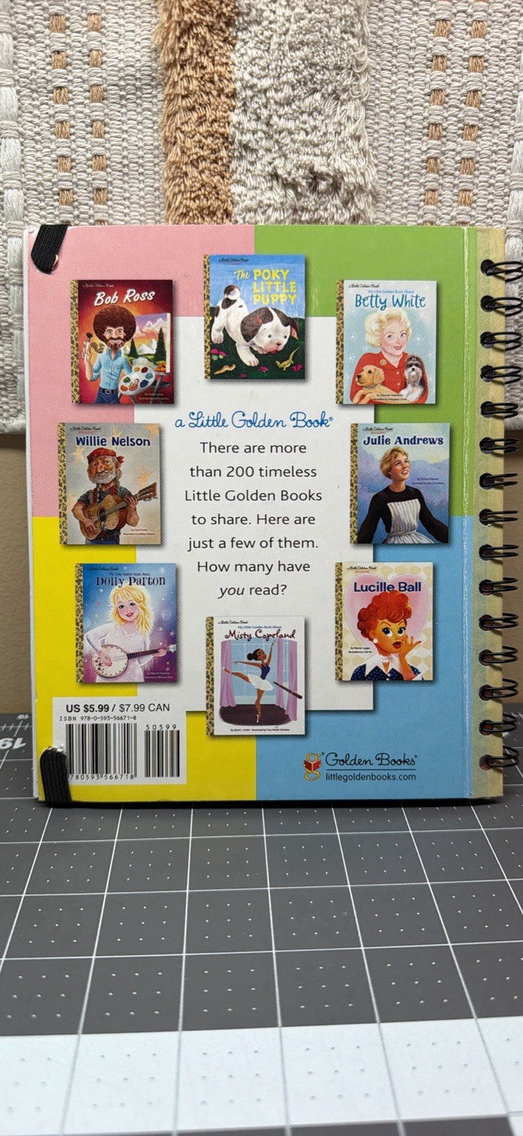 Little Golden Book Taylor Swift 12 month Planner and bookmark