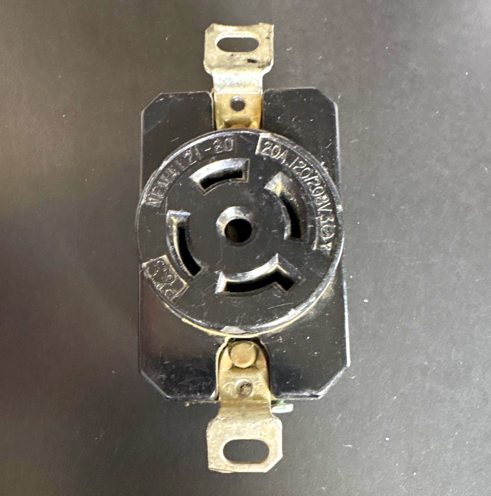 P&S NEMA L21-20R Twist Lock Receptacle 20A 120/208V 3 Phase Industrial Used