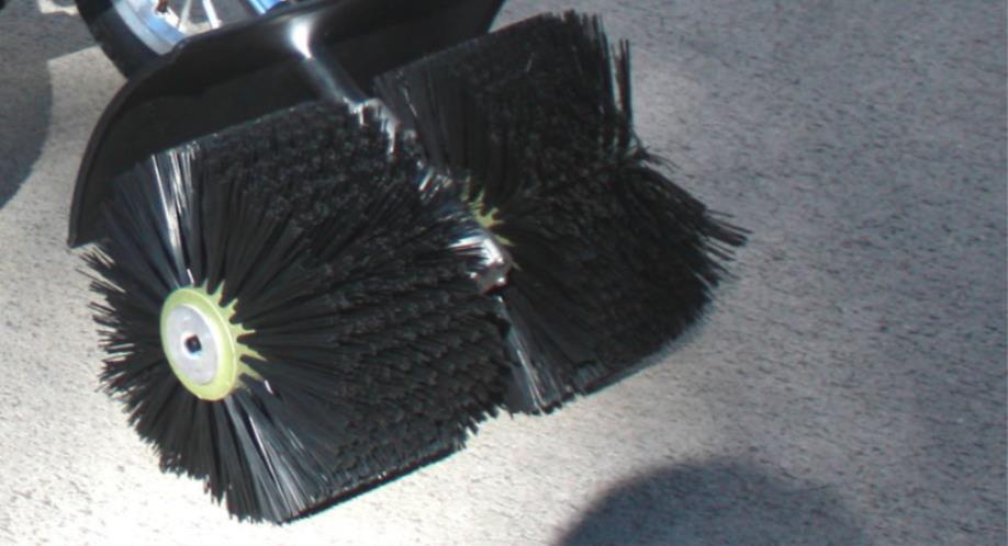 WALK BEHIND 52CC GAS POWER BROOM SNOW ARTIFICIAL GRASS SWEEPER CLEANER