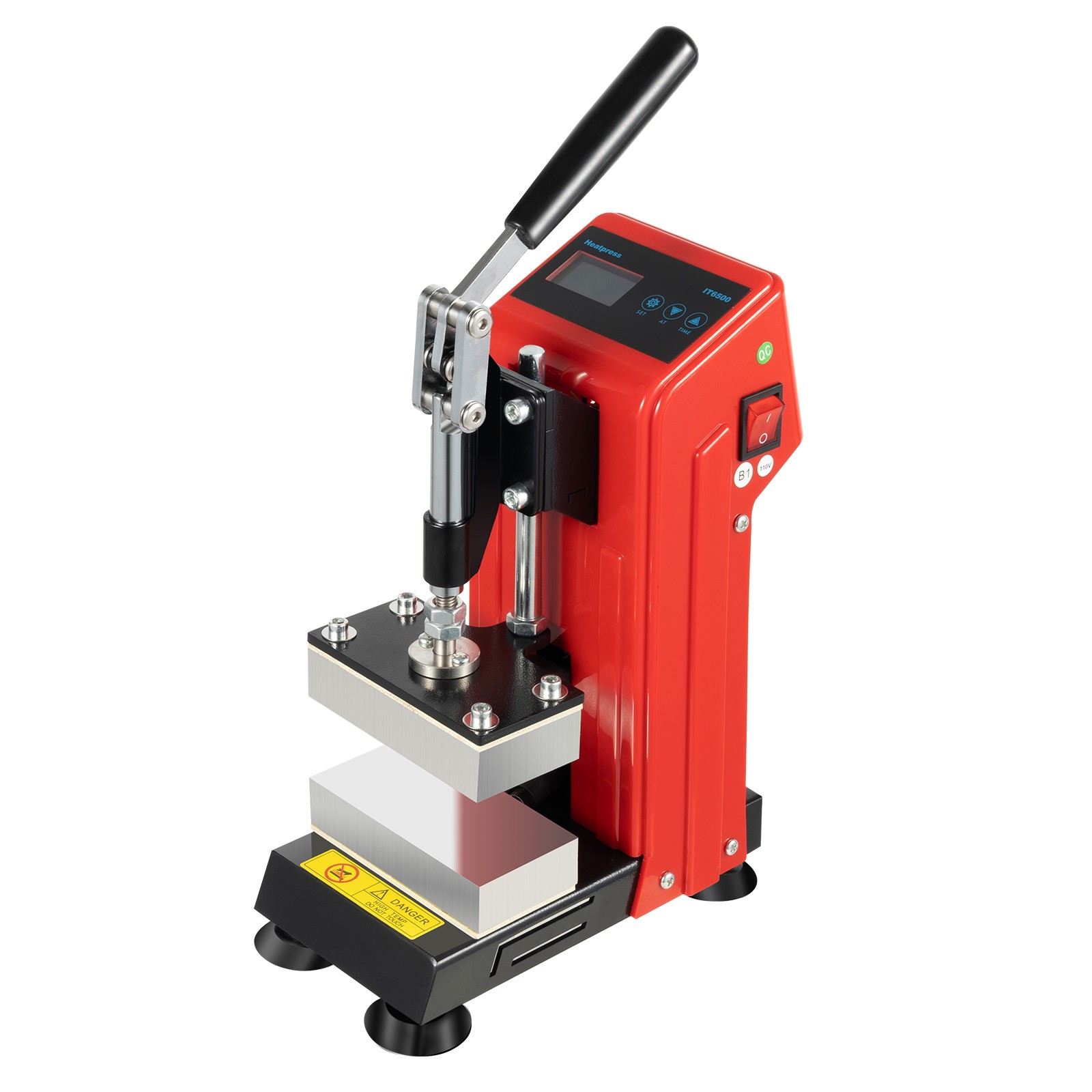 Heat Press Machine 900W Mini Manual Heat Presser Heavy Duty Hot Press Stamping