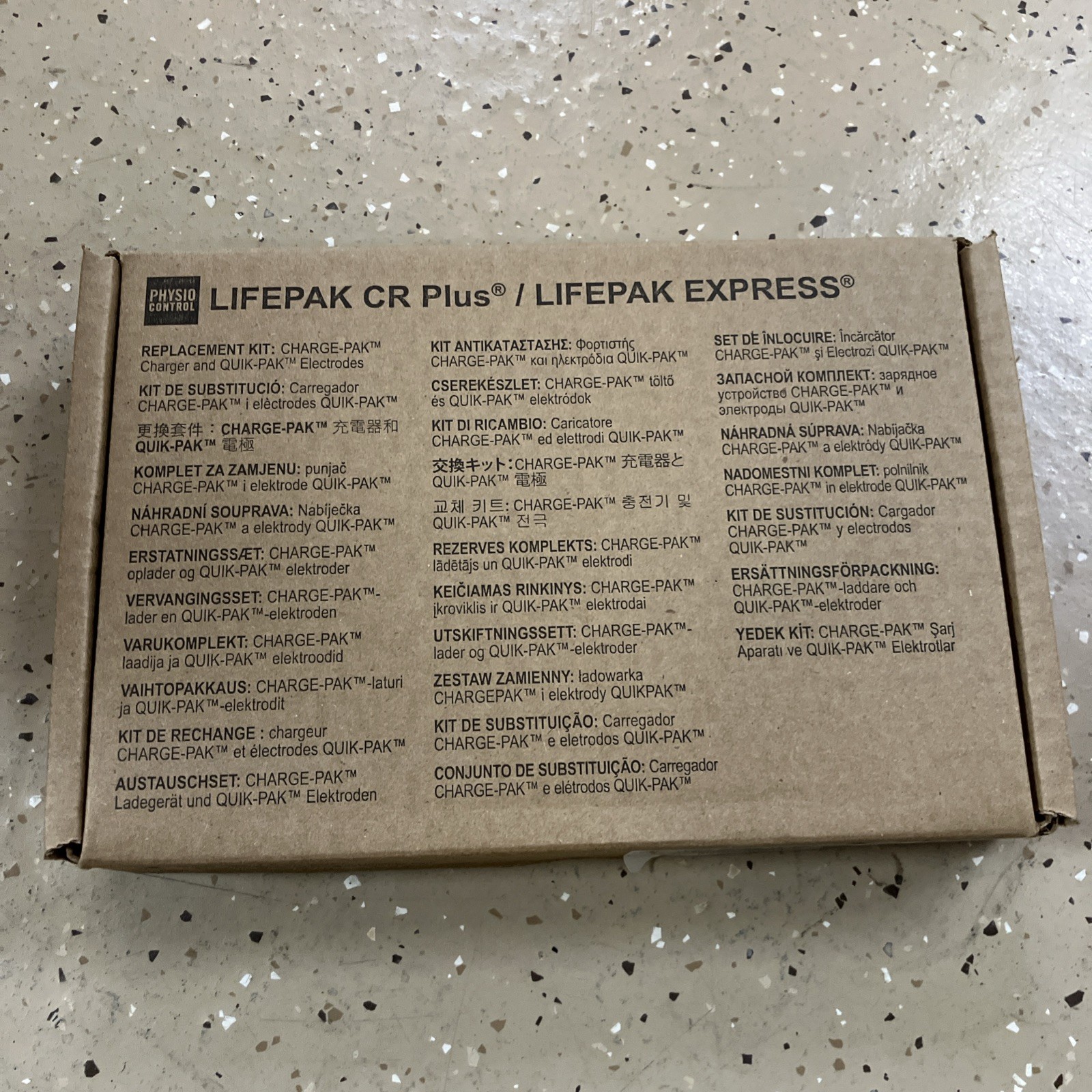NEW PHYSIO-CONTROL LIFEPAK CR PLUS – 11403-000001 -TWO SETS OF ELECTRODES 8/2026