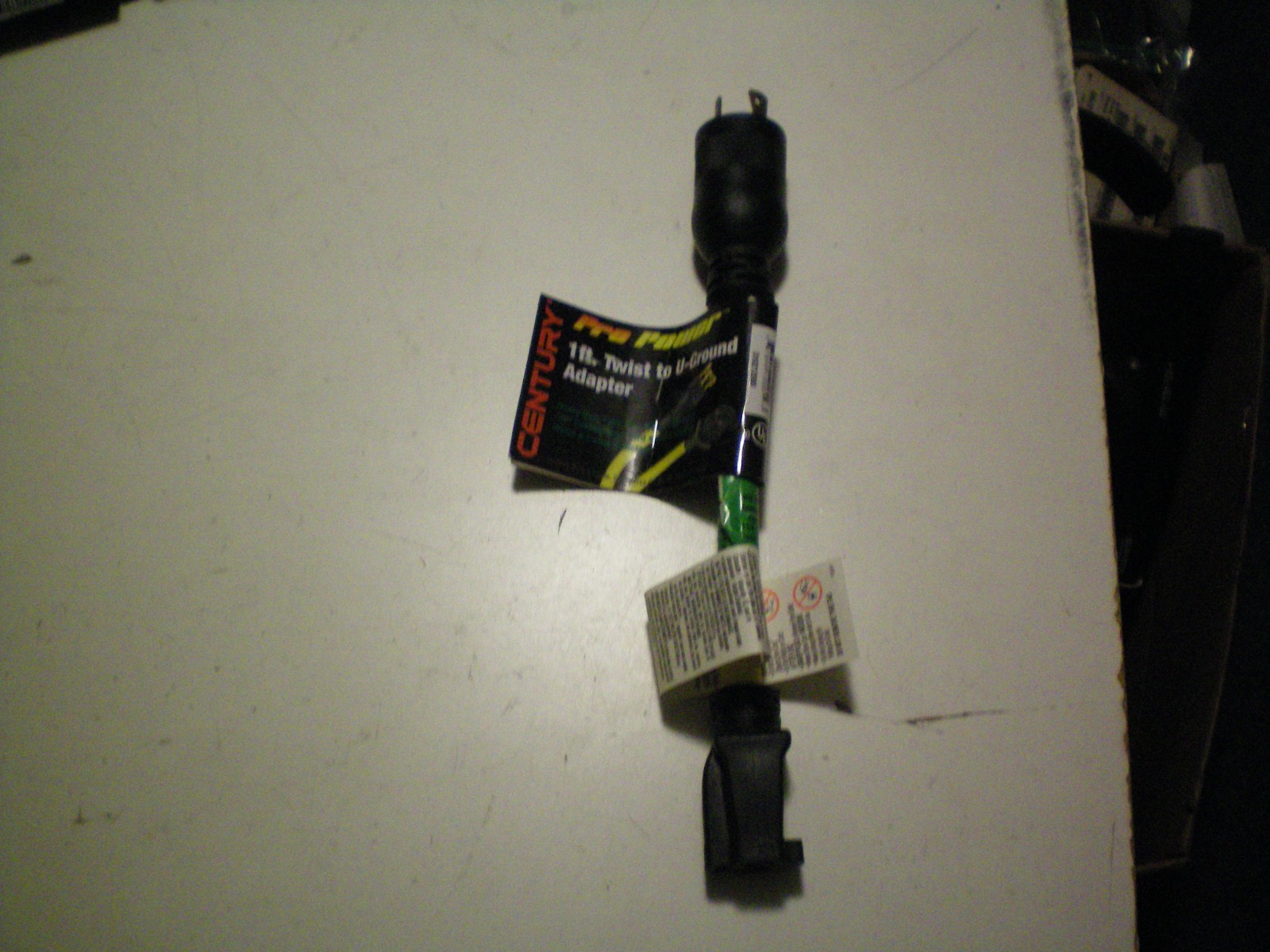 CENTURY PRO POWER D10212000 1FT TWIST TO U-GROUND ADAPTER, FREE FREIGHT
