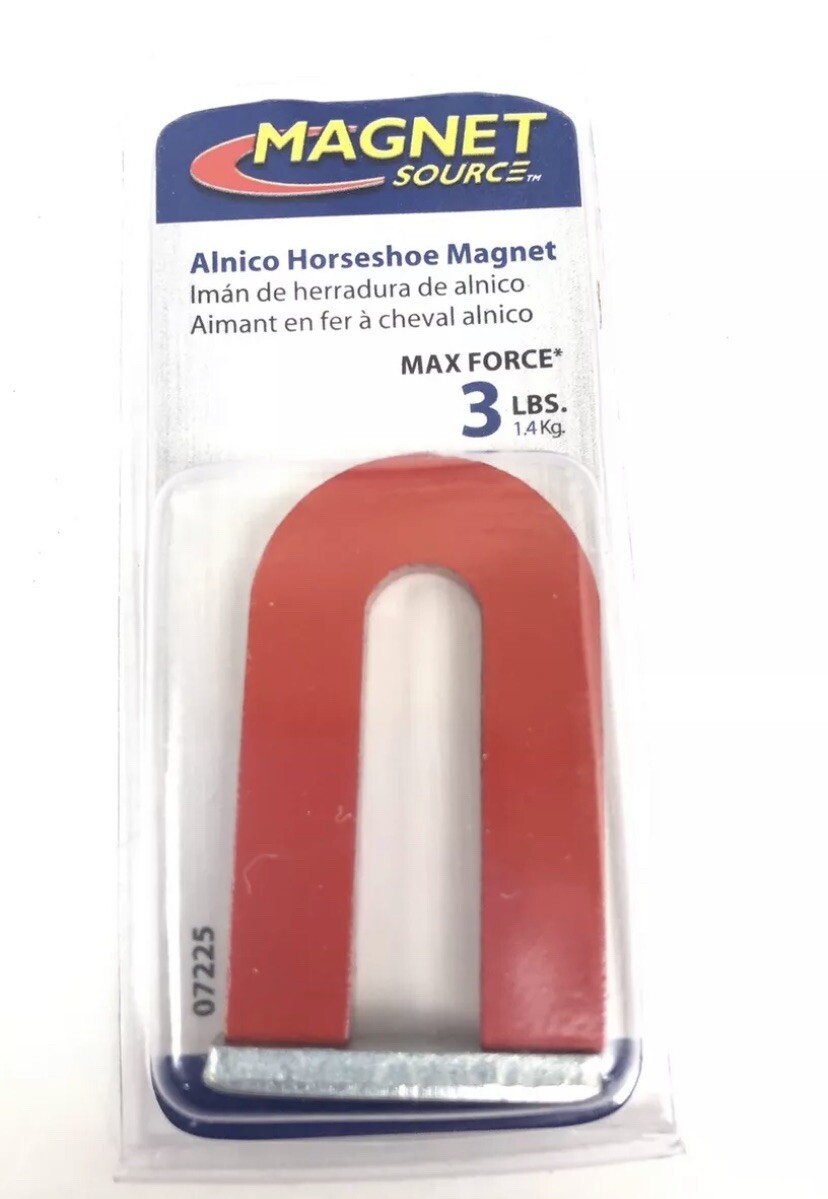 Horseshoe Magnet Max Force 3 lbs New