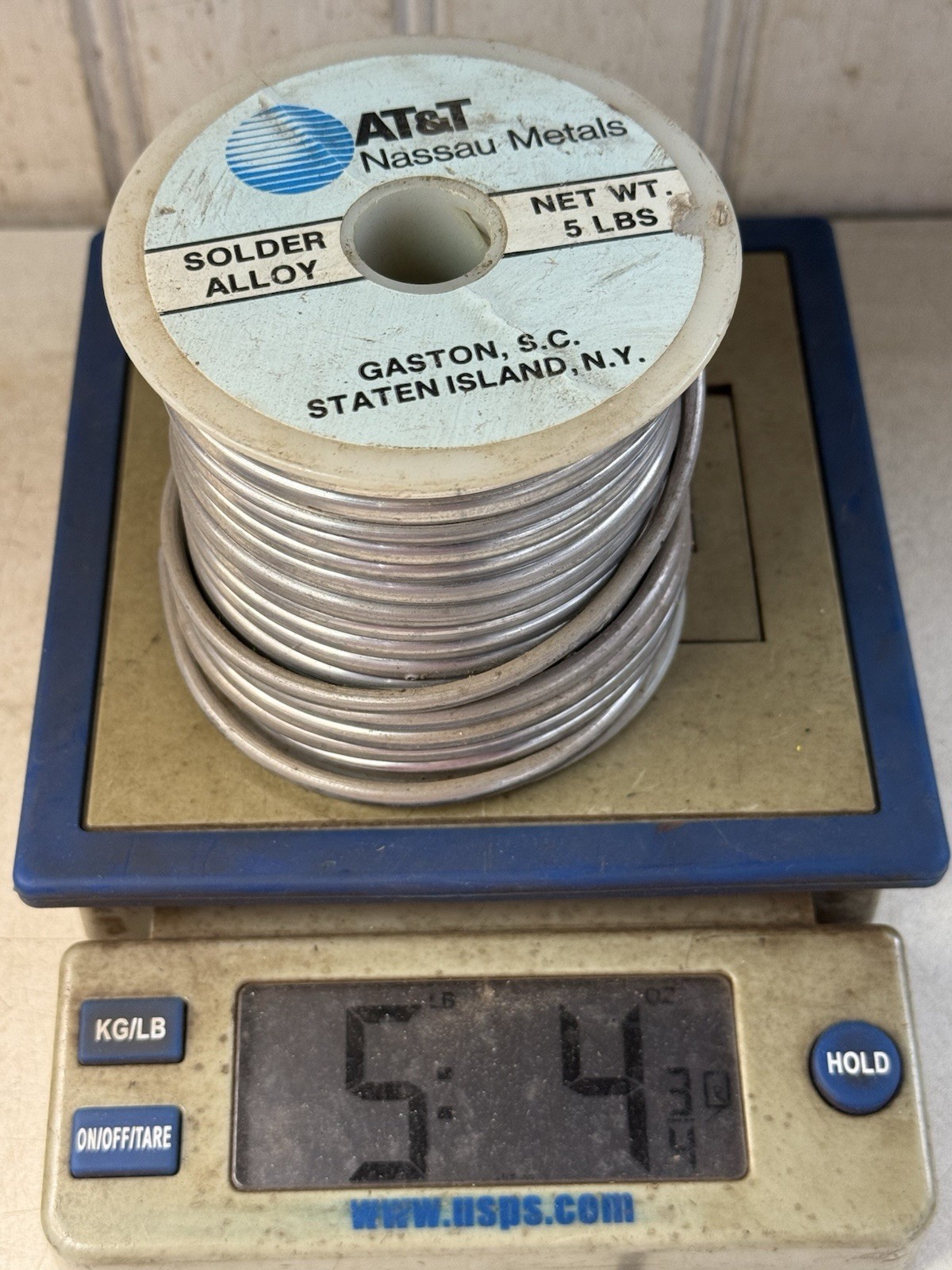 AT&T NASSAU METALS Solder Alloy 5 Lbs