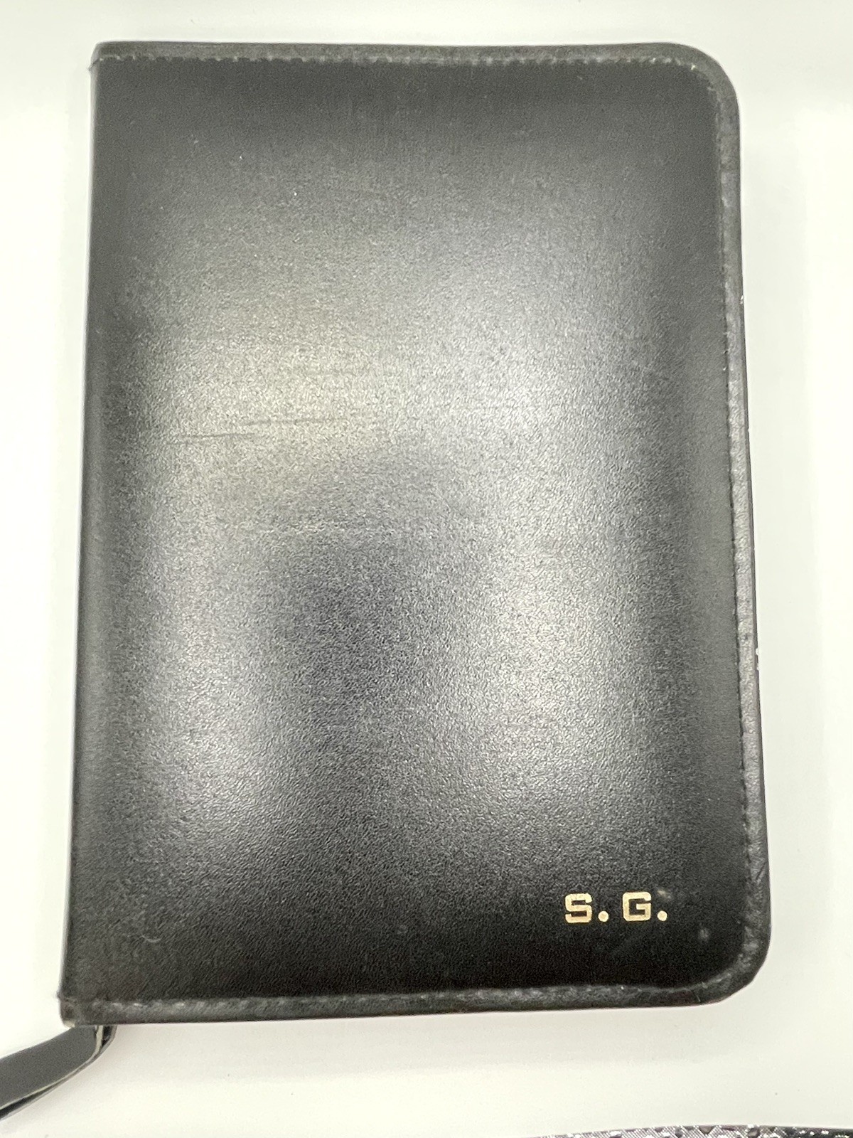 Planner and organizer Black Leather Zip Around, 8″x5.5″