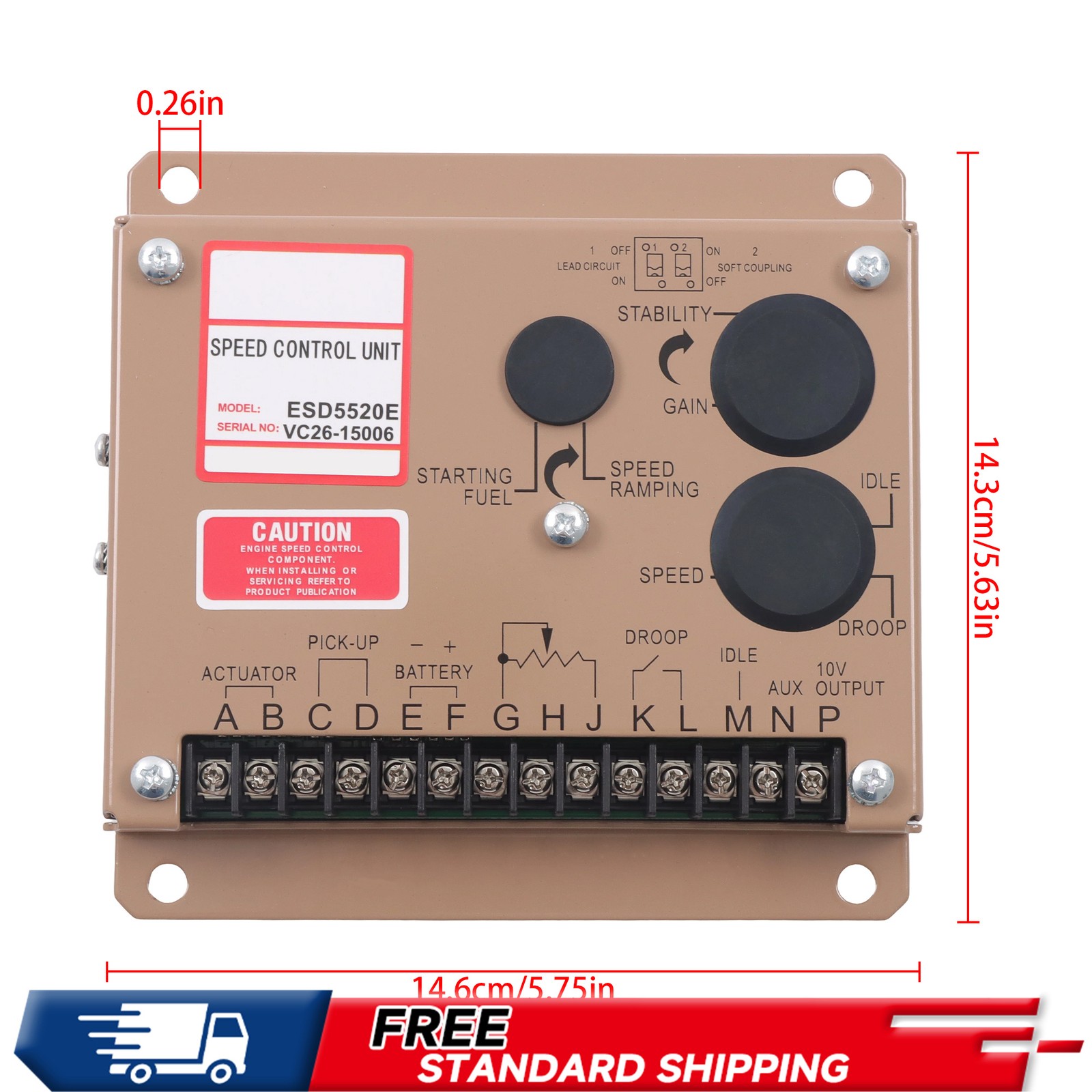 ESD5520E Speed Control Unit Generator Engine Governor Replacement