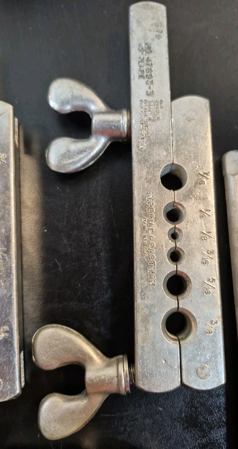 Imperial No. 375-FS Wide-Range Flaring Tool Kit. 47893-2 47893-3 & 45° Flare