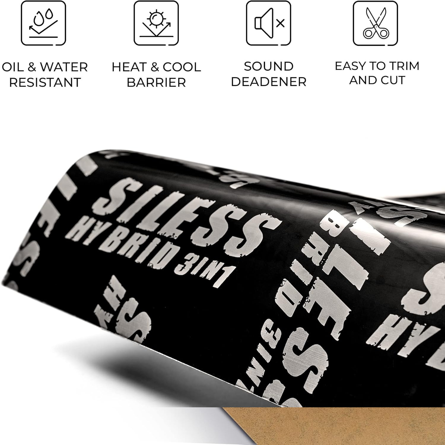 Siless Hybrid 3in1 200 mil Sound Deadening Mat 25 sqft