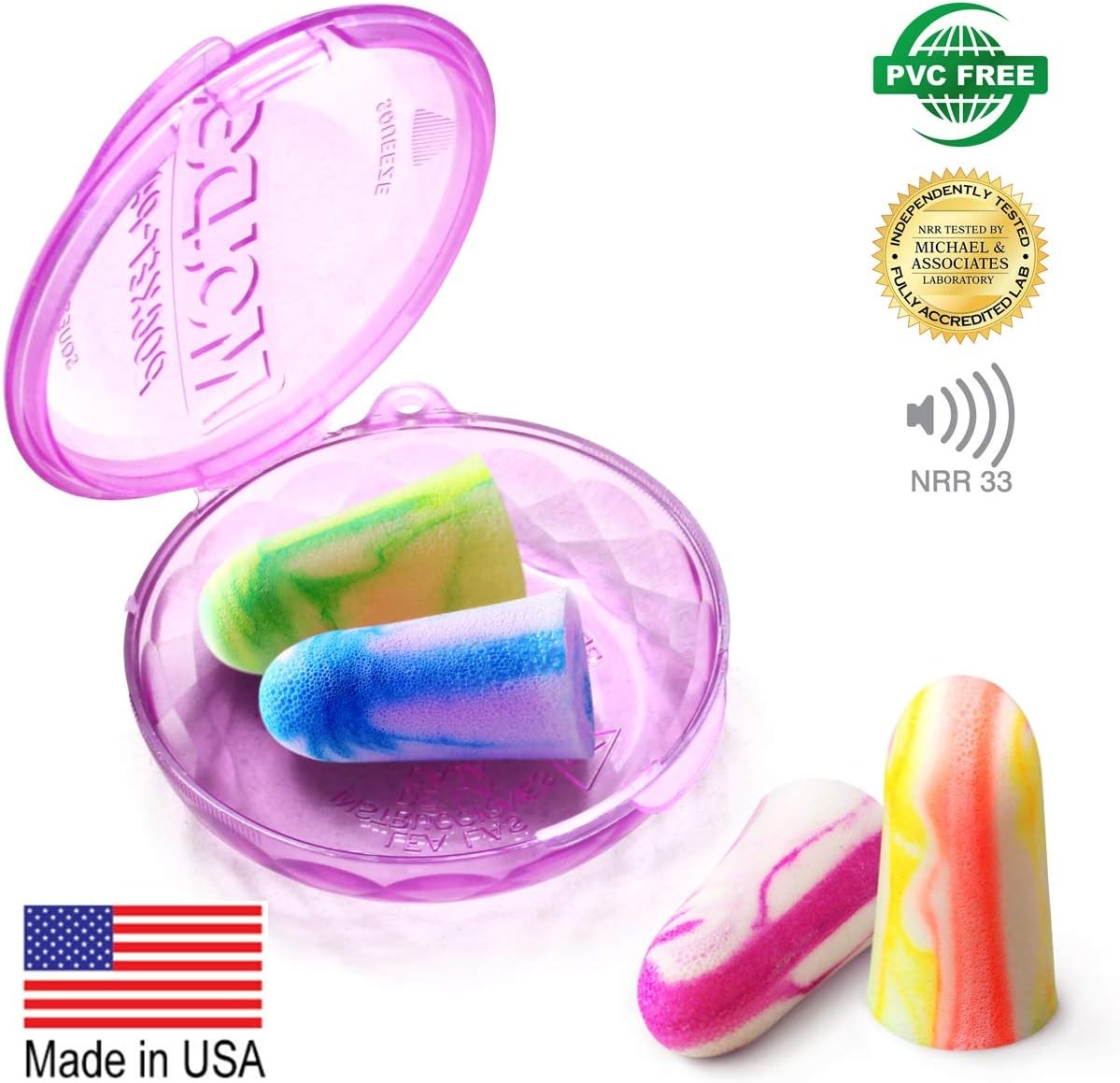 MOLDEX Sparkplugs Soft Foam Earplugs 50 50 Count (Pack of 1),