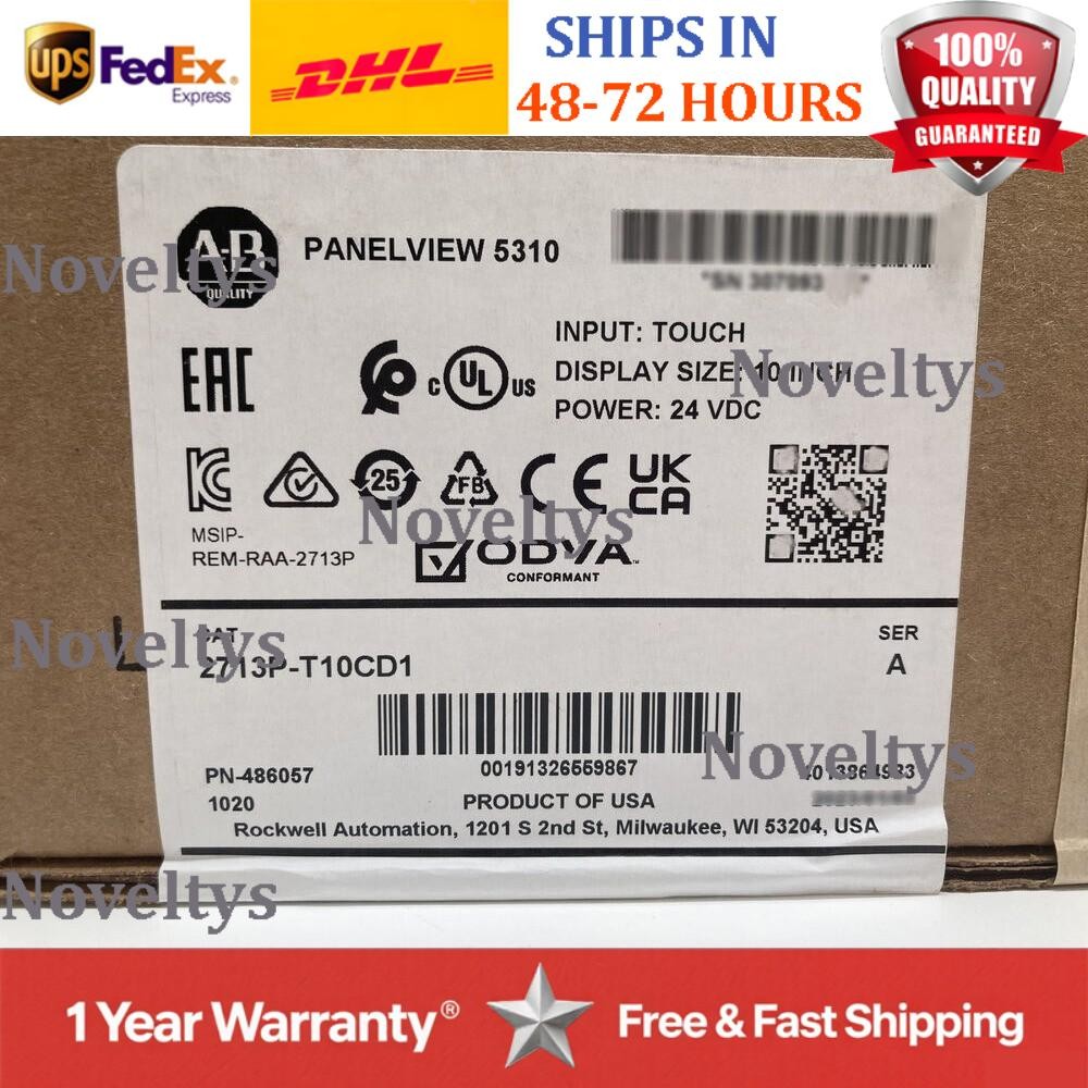 2713P-T10CD1 Panelview 5310 Terminal AB 2713PT10CD1 Factory Sealed US Free Tax