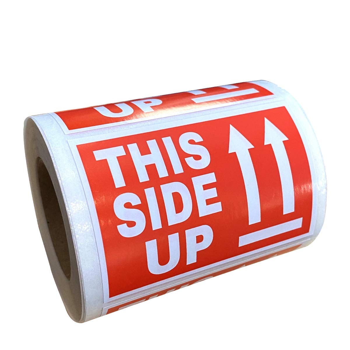 300 Pcs This Side Up Warning Stickers for Shipping and 2*3 inches, Red