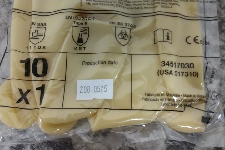 Mapa Professional E-194 72 Pk Size 10 14 In Glove Length Beige Cleanroom Gloves