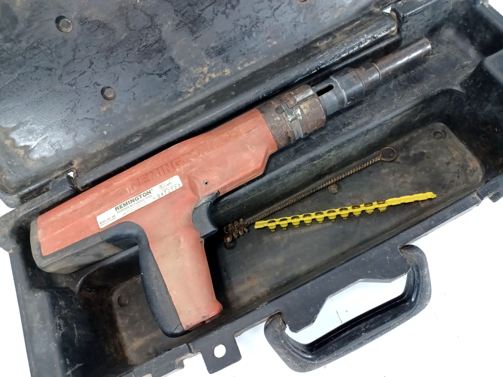 Remington Powder Actuated Tool, Model 496 With Case And Accessory