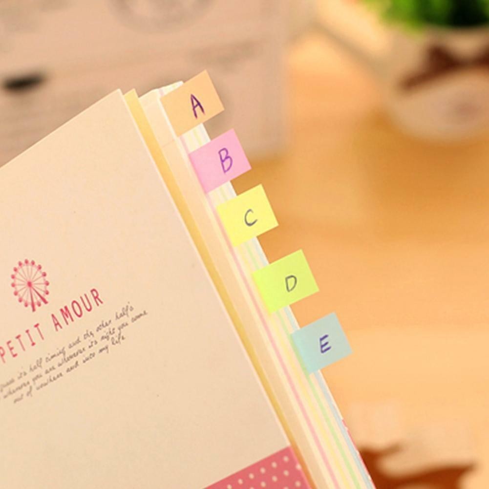 100Pcs Fluorescence Sticky Notes Memo Flags Bookmark Sticker NEW@