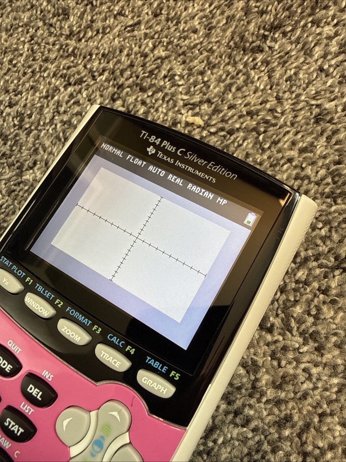 Texas Instruments TI-84 Plus C Silver Edition Pink Graphing Calculator LCD