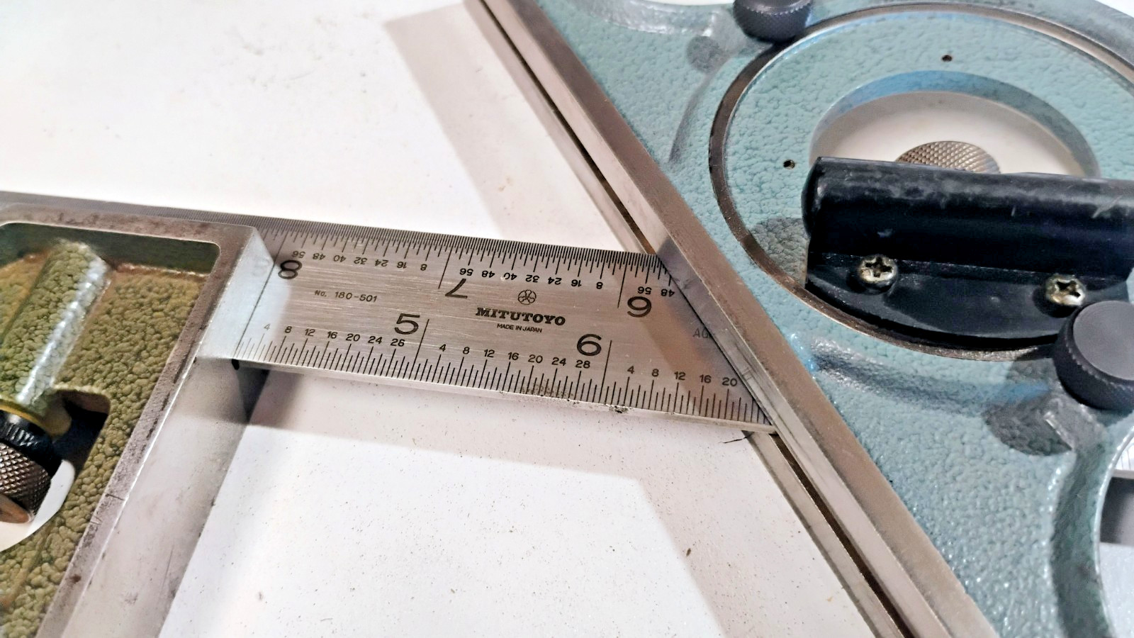 Mitutoyo 4-Pc. Combination Square Set Hardened Ruler & Heads Made In Japan