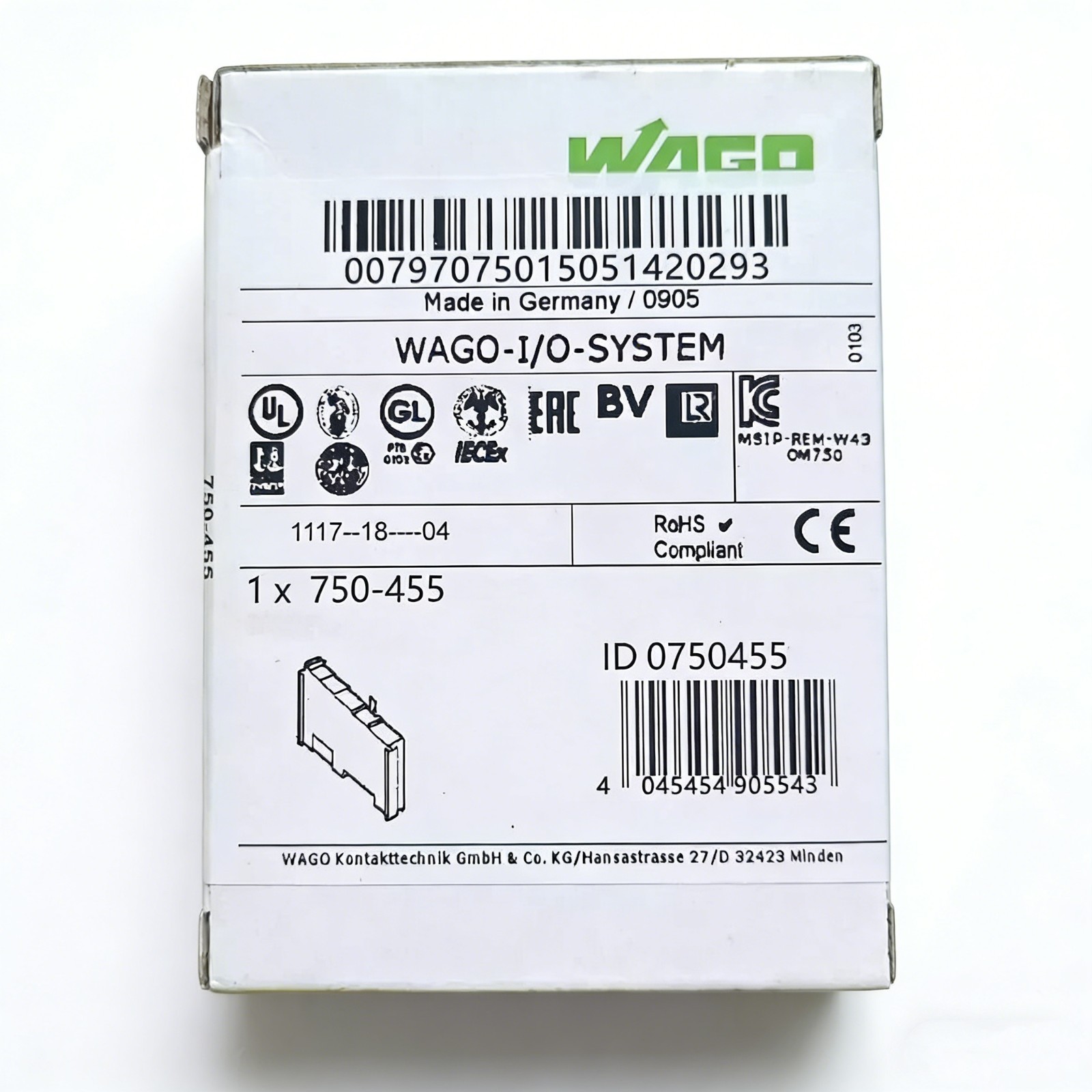 750-455 NEW WAGO 750455 4-Channel Analog Input PLC Module