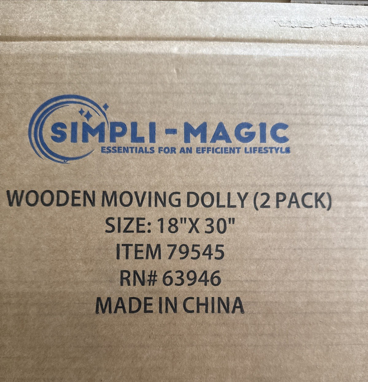 Simpli Magic 18″ X 30″ Hardwood Furniture Moving Dolly, Two Pack Free Shipping