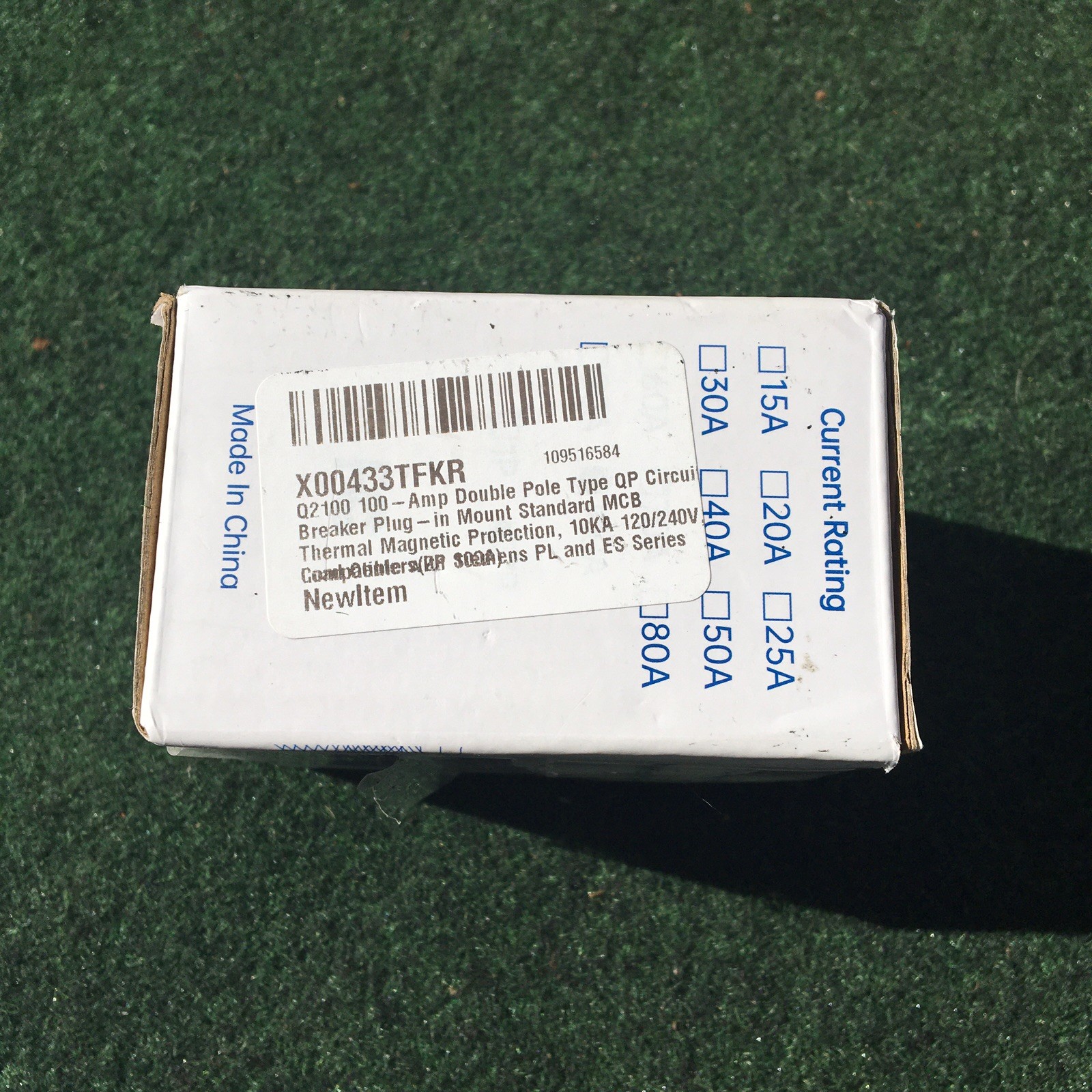 TLmathus 2 Pole 100 Amp 120/240 Volt QP Plug On Circuit Breaker