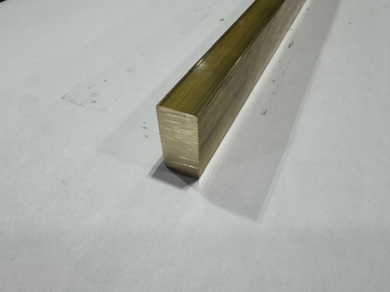 1/2″ x 1″ C360 Brass Flat Bar x 12″ Long, Half Hard, Free Cutting, Mill Stock