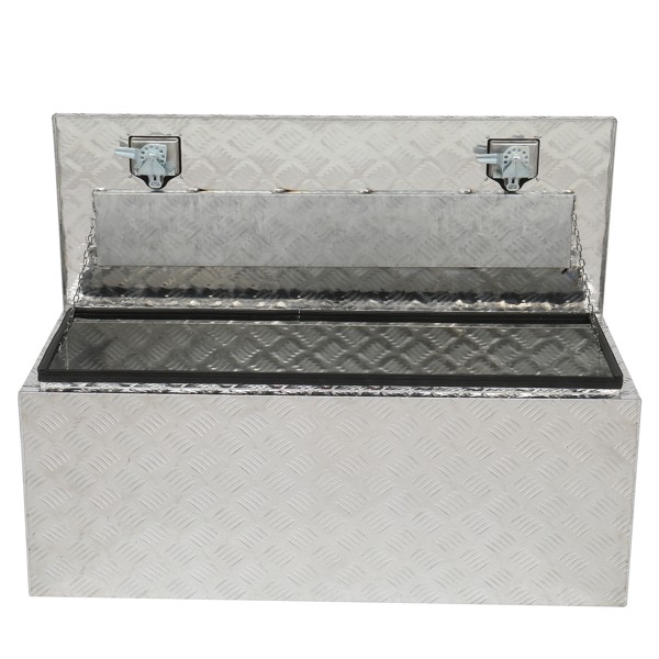 42″ Aluminum Under Body Toolbox 5 Bar Tread Silver