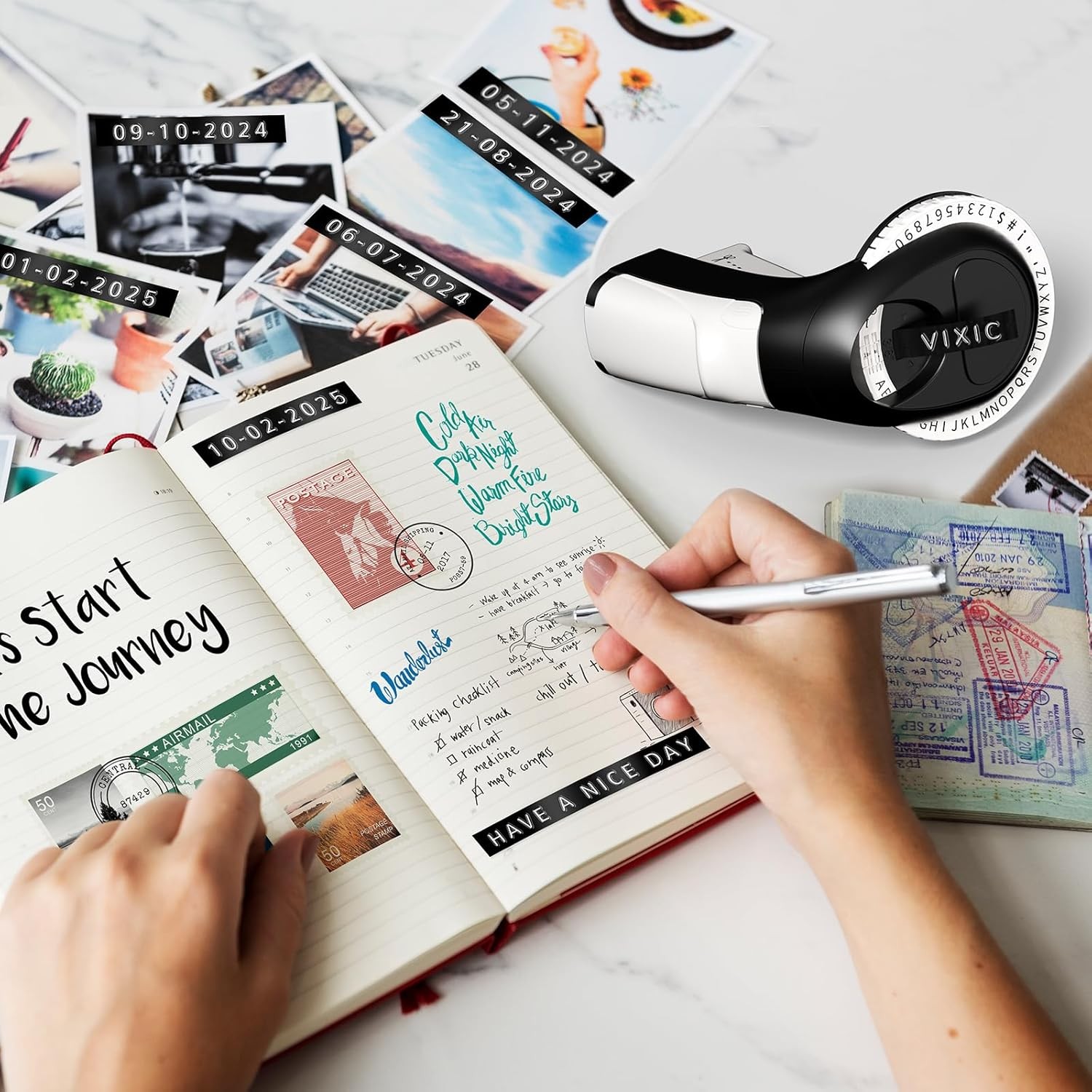 Compatible DYMO Embossing Label Maker with 5 DYMO Label Tapes | Organizer Xpress