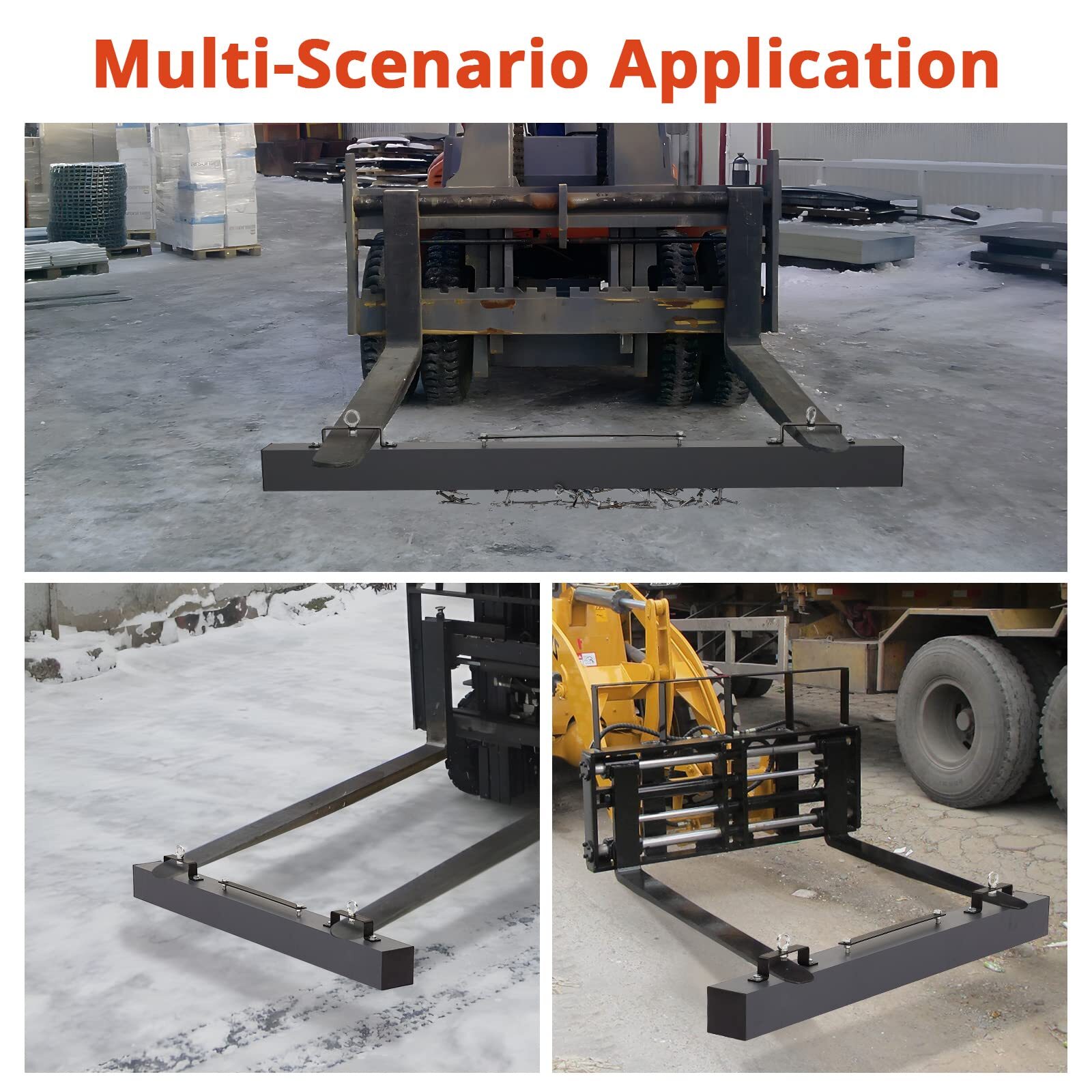48 Inch Magnet Sweeper, Magnetic Forklift Sweeper with 120 Lbs Lifting Capacity