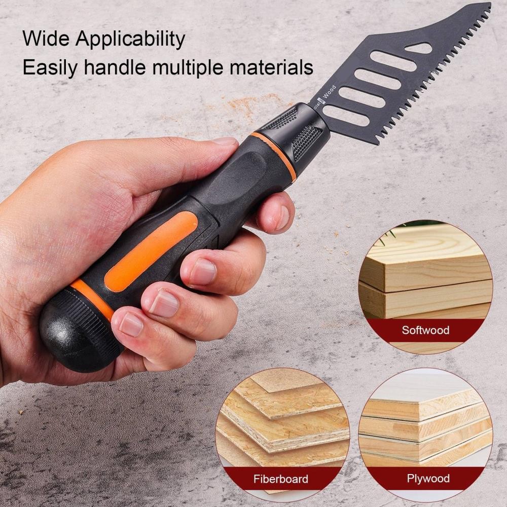 5x Flush Cutting Jigsaw Blade Irregular Curve Saw Blade with Handle for Wood US