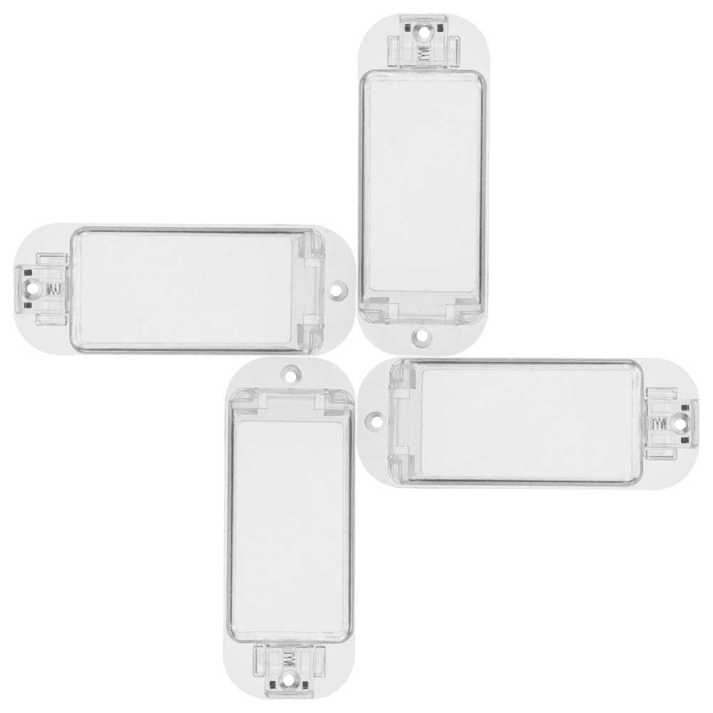4 Pcs Protective Switch Cover Clear Transparent Light Button Protector