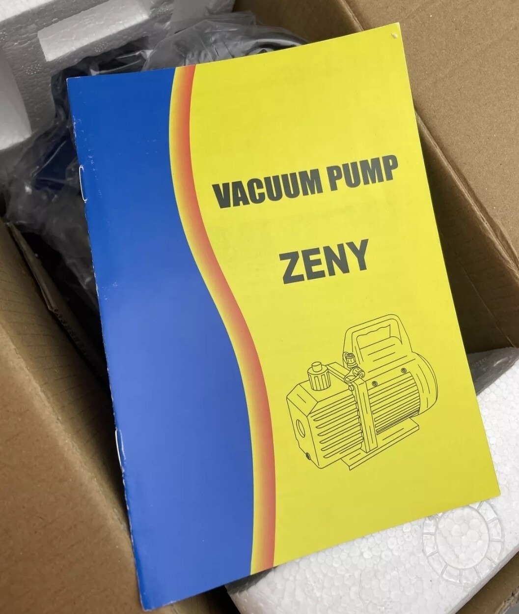 Zeny VP125+ Blue 1/4 HP 3,5CFM Single High Performance Compact Vacuum Pump