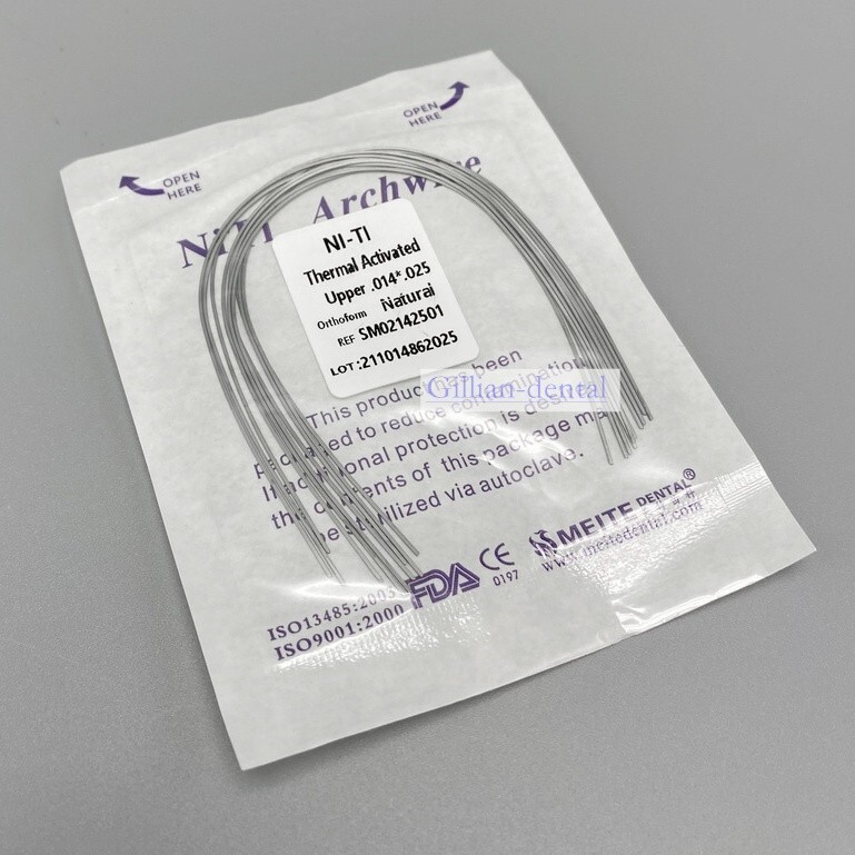 Dental Ortho Thermal Activated Arch Wire Rectangular Ovoid/Natural Form Wires