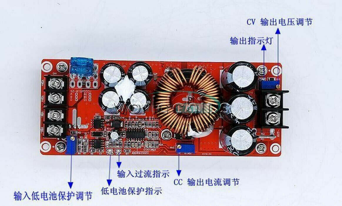 DC-DC 10/12/15/20A 150/250/300/400/1200W Step up Step down Buck Boost Converter